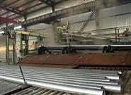 Semi continuous hot galvanized steel pipe producti
